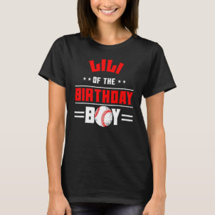 Camiseta Lili Da Família Tema De Beisebol Do Aniversário Bd