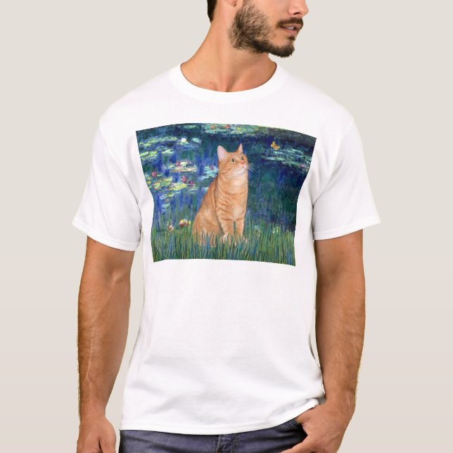 Camiseta Lilies 5 - Gato SH laranja Tabby 46 (Frente)