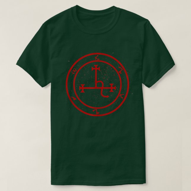 Camiseta Lilith Sigil Enochian Succubi Escrevendo Magick Oc (Frente do Design)