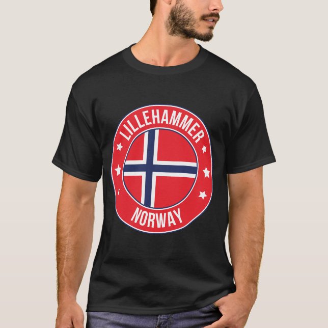 Camiseta Lillehammer, Noruega Cidade (Frente)