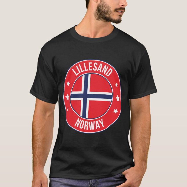 Camiseta Lillesand, Noruega Cidade (Frente)
