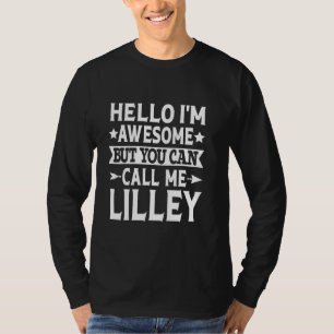 Camiseta Lilley Surname Me Chame De Último Nome Da Equipe D