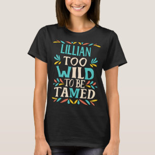 Camiseta LILLIAN Name Cute Retro Girls Wildflower LILLIAN N