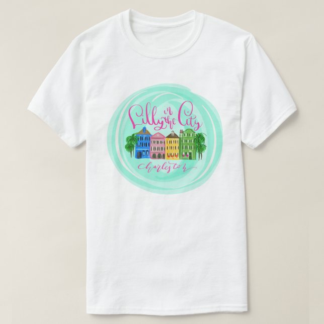 Camiseta Lilly in the City - Charleston (Frente do Design)