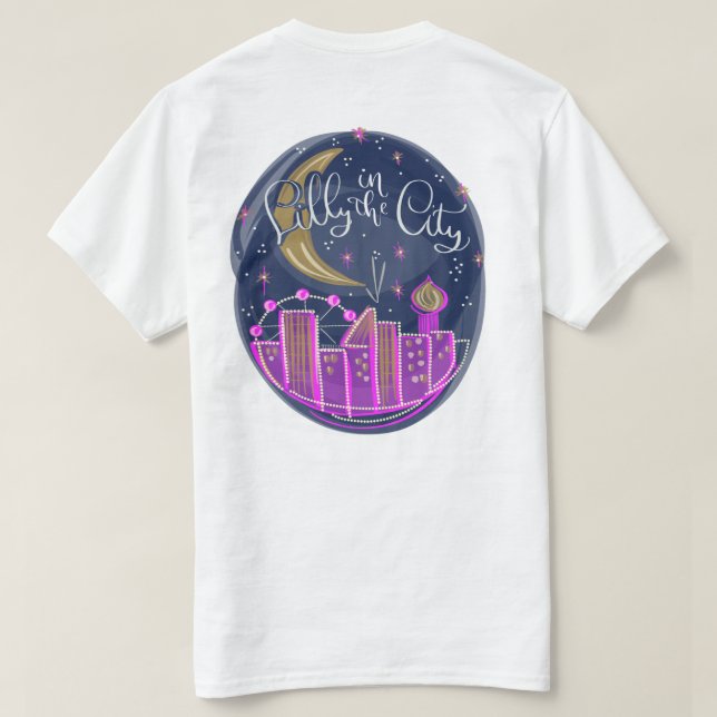 Camiseta Lilly in the City - Logotipo T-Shirt (Verso do Design)
