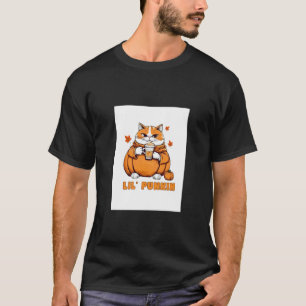 Camiseta Lilu2019 Punkinu2019 Gato Gordo Engraçado Abóbora