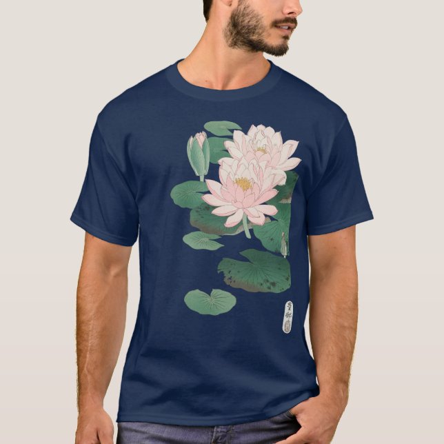 Camiseta Lily de Água Flor por Ohara Koson T-Shirt (Frente)
