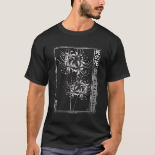 Camiseta Lily De Aranha-Branca Em Japonês