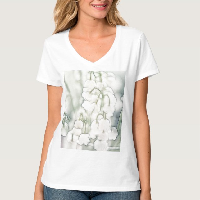 Camiseta Lily do Buquê da Flor do Vale (Frente)
