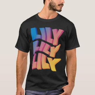 Camiseta Lily Para Primeiro Nome Dado Lily