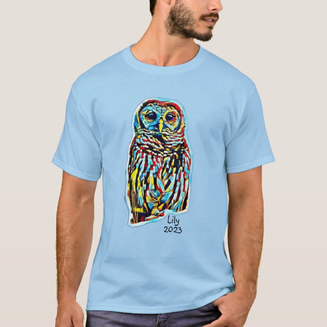 Camiseta Lily the OwlWatch Owl - 23 de junho de 2023 (Arty  (Frente)