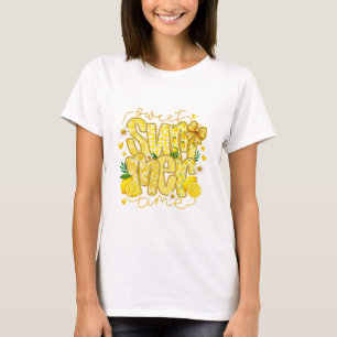 Camiseta Lima Doce Verão Amarelo Aquarela Limão