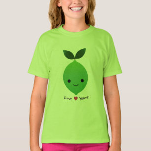Camiseta Limão bonito e engraçado seu Limão Kawaii