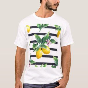 Camiseta Limão Branch: Citrus Watercolor Bliss