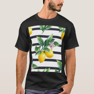 Camiseta Limão Branch: Citrus Watercolor Bliss