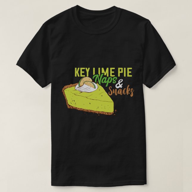Camiseta Limão-Chave Naps E Snacks Flórida Pie Lemon Pie (Frente do Design)