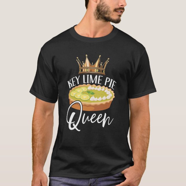 Camiseta Limão-chave Pie Queen Florida Dessert Key Limão Pi (Frente)