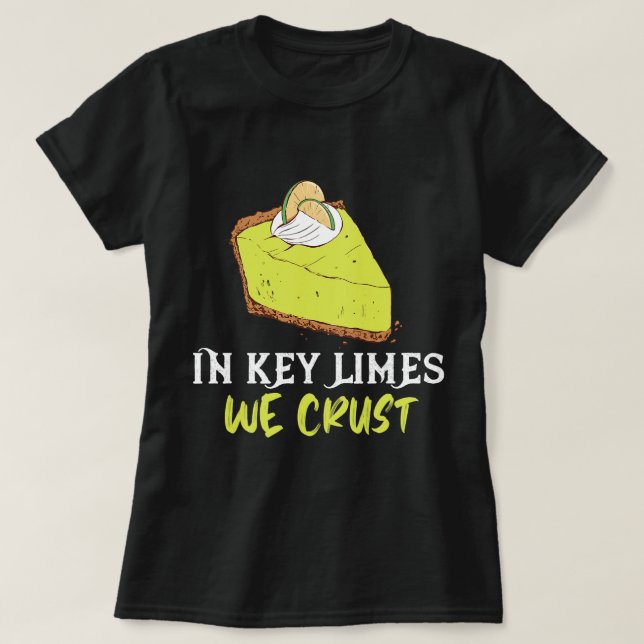 Camiseta Limão-Chave Que Confiamos Na Flórida Limon Pie Des (Frente do Design)