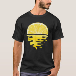 Camiseta Limão-Cinto-Sol Fruta-Sol-Sunset Beach Summer Men