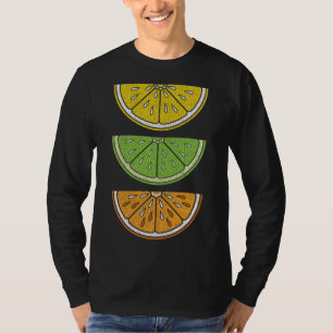 Camiseta Limão de limão Tripa Laranja Vintage Fruta Vegan C