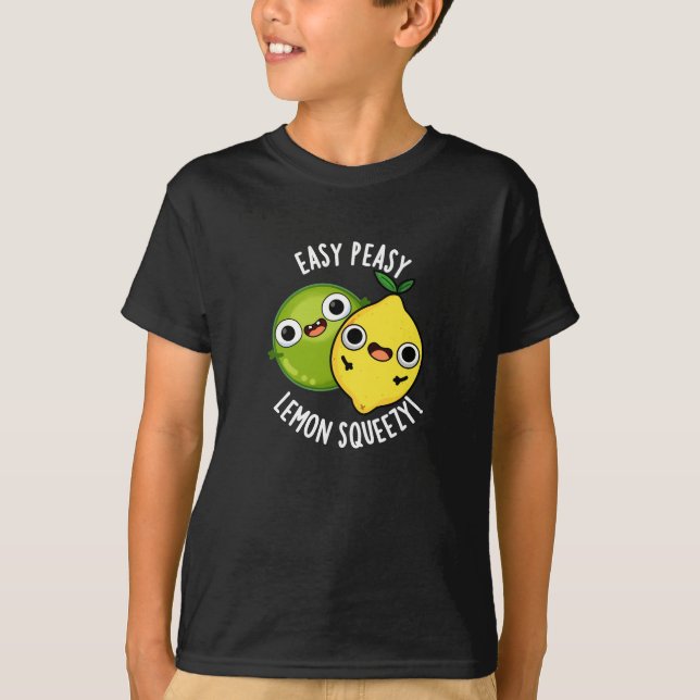 Camiseta Limão de Malgaxe Fácil e Comprimido Fruta Engraçad (Frente)