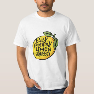 Camiseta limão-de-pêssego fácil