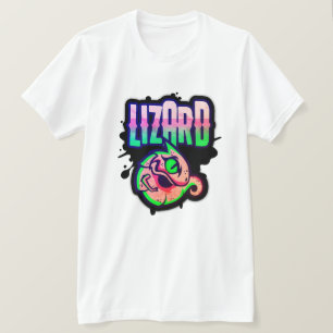 Camiseta Limão do Jogador Neon Lizard Splash