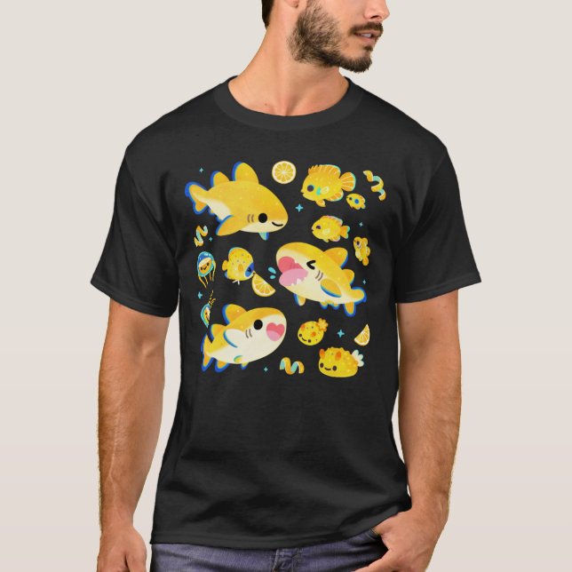 Camiseta Limão e amigos azul (Frente)