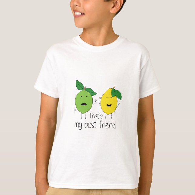 Camiseta Limão e Limão Melhores Amigos BFF Besties de Limão (Frente)