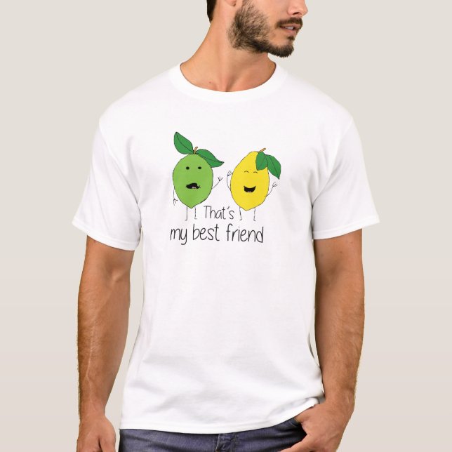 Camiseta Limão e Limão Melhores Amigos BFF Besties de Limão (Frente)