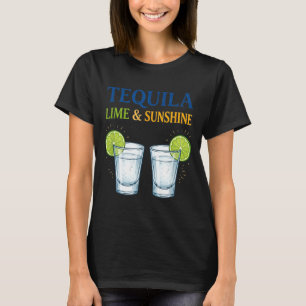 Camiseta Limão e sol divertido verão bebida férias