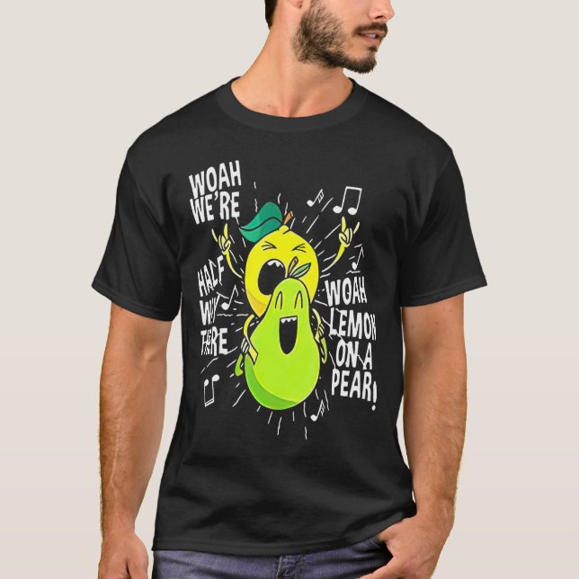 Camiseta Limão Em Memória Lírica De Foodie De Pera (Frente)
