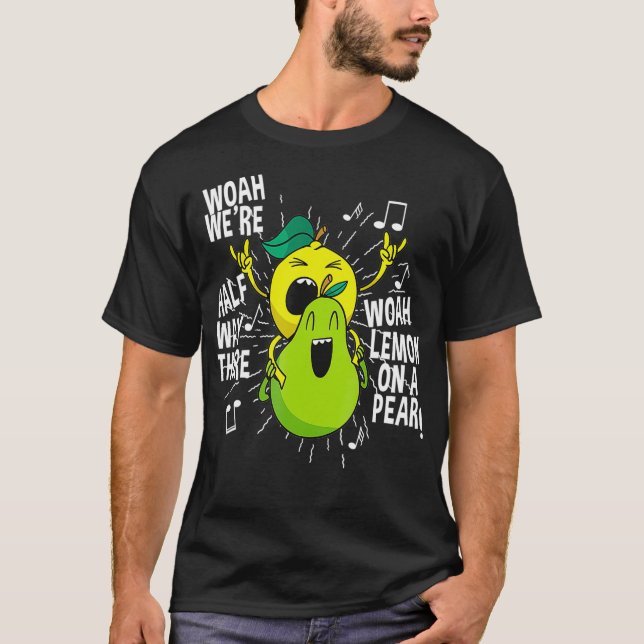 Camiseta Limão Em Um Meme Foodie Woah, Engraçado, Eram meta (Frente)