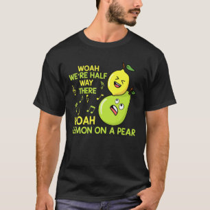 Camiseta Limão Em Uma Pear Engraçada Fruta De Letras Mal