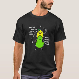 Camiseta Limão Em Uma Pera Letra de Comida
