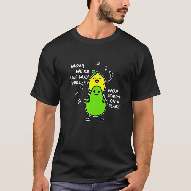 Camiseta Limão Em Uma Pera   Letra de Comida (Frente)