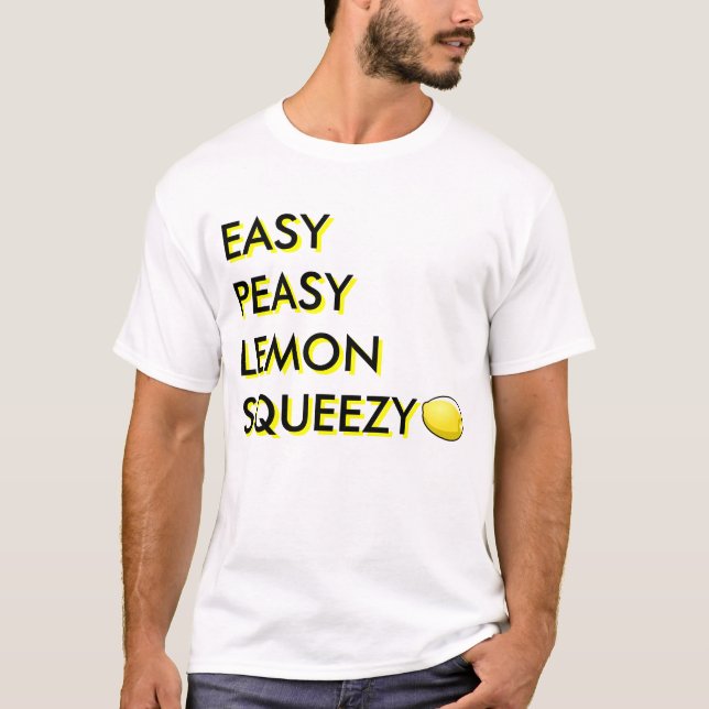 Camiseta Limão fácil Squeezy de Peasy (Frente)