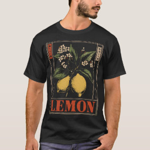 Camiseta Limão fresco Citrus Vintage Design