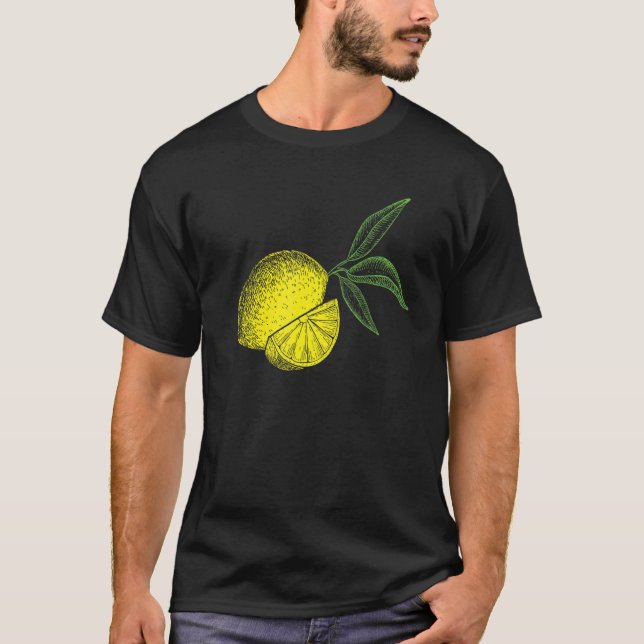 Camiseta Limão I Limão Fruta Retro I Summer Lemon Juice Lem (Frente)