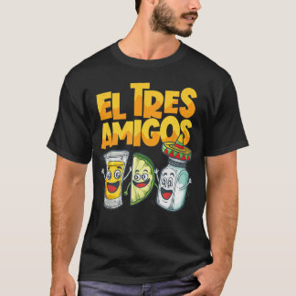 Camiseta Limão México Cinco de Mayo El Tres Amigos Tequila
