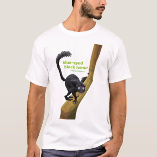 Camiseta Limão Negro De Olhos Azuis (Eulemur)