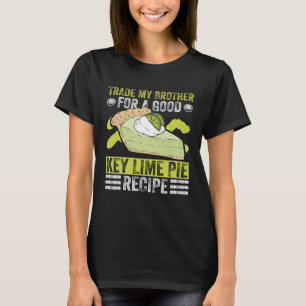 Camiseta Limão Pie Baker E Demônio Pie Dessert Florida Lemo