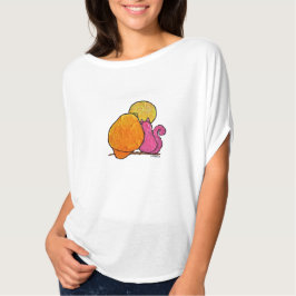 Camiseta LimbBirds Mulheres Fluidas Círculo Superior