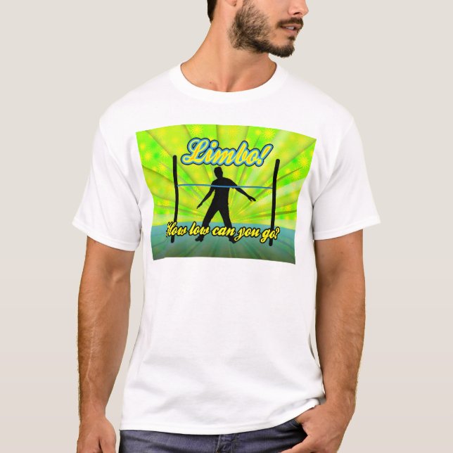 Camiseta Limbo, partido de néon colorido (Frente)