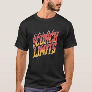 Camiseta Limite de Queimadura Chamas Motivacionais Bombeiro