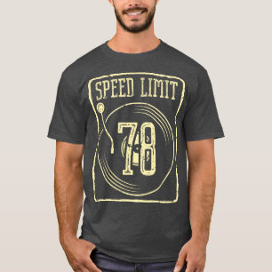 Camiseta Limite de velocidade 78 Registro de vinilo