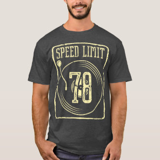 Camiseta Limite de velocidade 78 Registro de vinilo