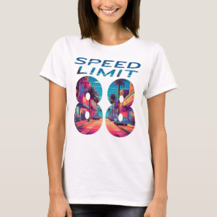 Camiseta Limite de velocidade 88 mulheres