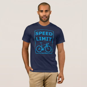Camiseta Limite de velocidade de Rex do arco-íris: Azul