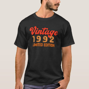 Camiseta Limite do aniversário de 30 anos Vintage, 1992, c